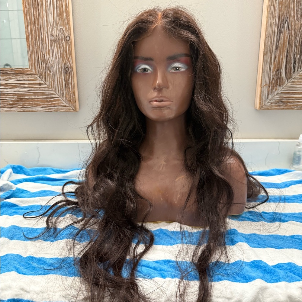 Sold!!! Do not buy!!! Freedom Couture Luxurious Deep Brown Wavy Hair Wig